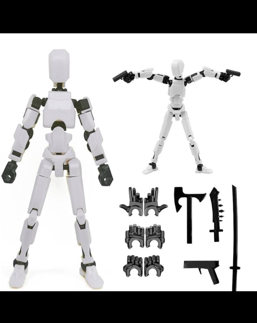 DUMMY13- Action figure 3d printed Lucky13/Titan13, fully Assembled movable joints.