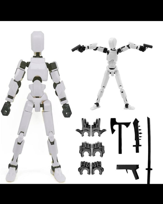 DUMMY13- Action figure 3d printed Lucky13/Titan13, fully Assembled movable joints.
