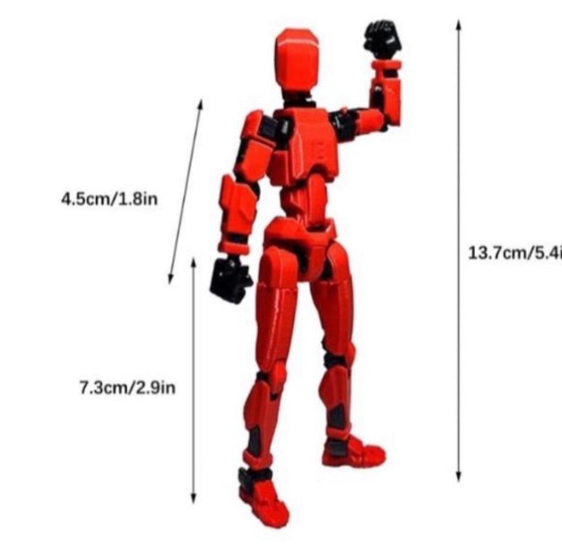 DUMMY13- Action figure 3d printed Lucky13/Titan13, fully Assembled movable joints.